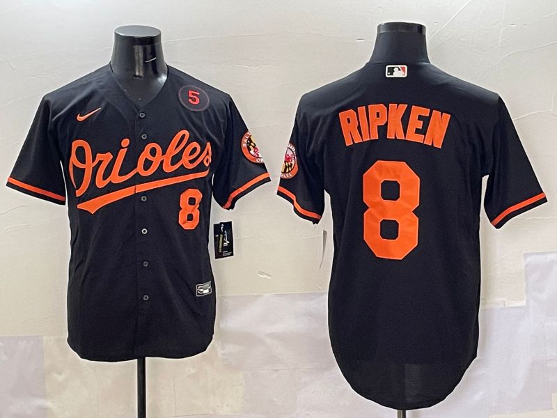 Men Baltimore Orioles #8 Ripken Black Game 2025 Nike MLB Jersey style 5098